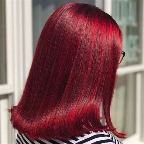 red hair burgundy